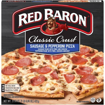 Red Baron Classic Sausage & Pepperoni Frozen Pizza - 21.9oz