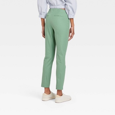 women's kelly green chino pants