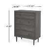 NicBex 4 Drawer Dresser Modern Storage Dressers Organizer with Wood Legs for Bedroom,Living Room - 3 of 4