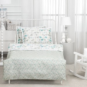 Togas Jumbo White/Turquoise Pillowcase Baby - 1 of 3