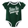 NCAA Michigan State Spartans Infant Girls' 3pk Bodysuit - 4 of 4