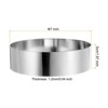 Unique Bargains Stainless Steel Seamless Nonstick Mirror Coating Round Cake Ring 2 Pcs - 2 of 4