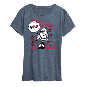 Women's - Peanuts - Patty Stole My Heart Short Sleeve Graphic T-Shirt - 1 of 4