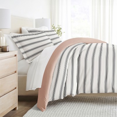 Stripe Pattern Premium Ultra Soft 3PC Duvet Cover & Shams Set, Easy Care - Becky Cameron (Shams Included)