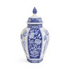 Spode Blue Italian Porcelain Vase - 15.5 Inch Statement Jar with Floral Motifs & Lid - Blue & White Classic European Style - 3 of 4