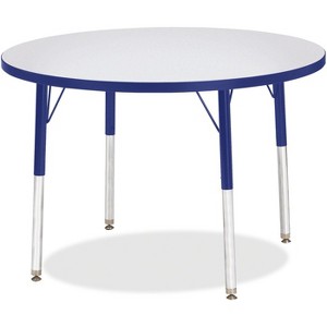 Jonti-Craft Berries Adult Height Color Edge Round Table (36 x 36) in Blue - 1 of 2