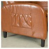 Stratton Recliner Tan - Christopher Knight Home: Upholstered, Bonded Leather, Comfortable Seating - 3 of 4