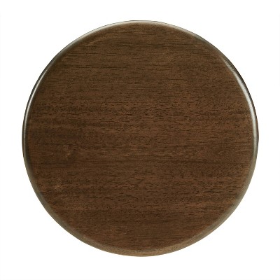 Kalen Brown Wood and Matte Black Metal Adjustable Swivel Barstool Set