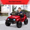 2 Seater Ride On Car, 12V Electric Truck with Parent Remote Control, Spring Suspension, Kids Electric Vehicle for Aged 3-8 Years - 3 of 4