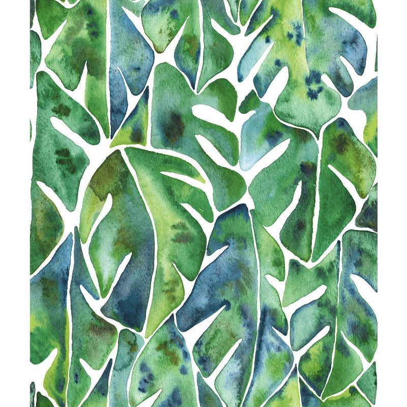 RoomMates Cat Coquillette Philodendron Peel and Stick Wallpaper Green, 1 of 9