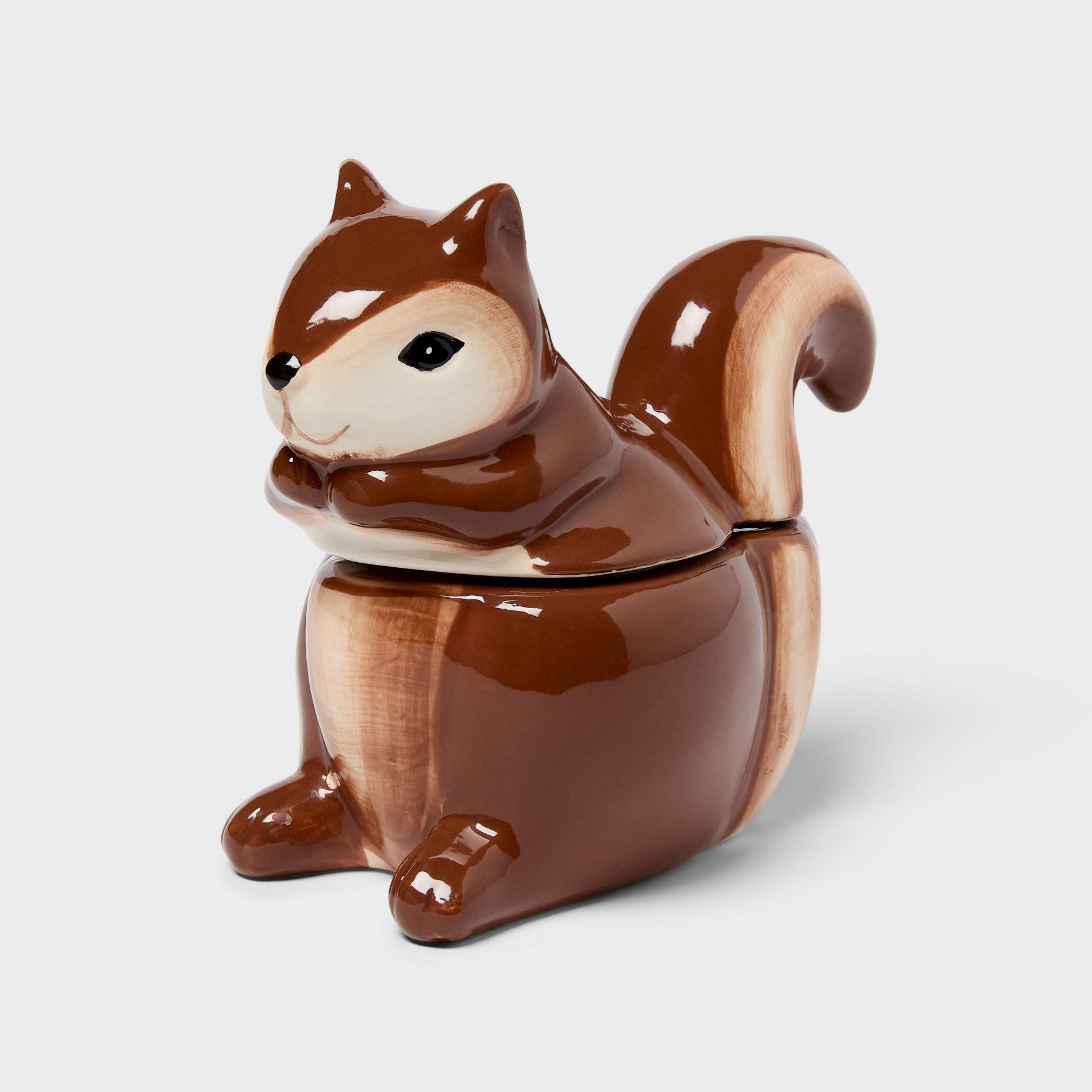 Squirrel Figural Ceramic Café Latte Jar Candle - Room Essentials™