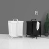 2 Tier Laundry Hamper Double Laundry Hamper 110L Large Oxford Clothes Basket Sorter With Lid Sorting Cards For Bedroom - 3 of 4