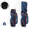 Tangkula 9.5" Golf Cart Bag w/14 Full-Length Divider Rain Hood Cooler Bag 8 Pockets - 4 of 4