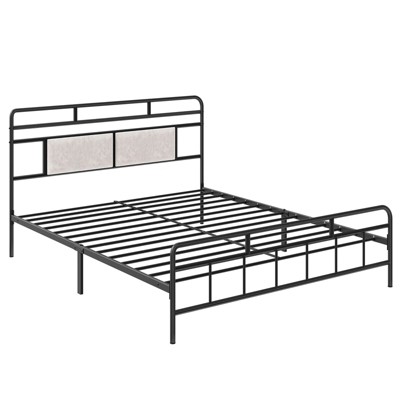 MaseiKar FULL Size Open-Frame Bed with Upholstered Headboard 78.5" x 54.9" x 41.7"
