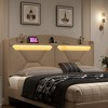 TiramisuBest Storage Headboard - Beige Fabric Design - 4 of 4