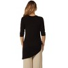 Maternity Long Sleeve Knee Length Asymmetrical Tunic Top - 24seven Comfort Apparel™ - 3 of 4