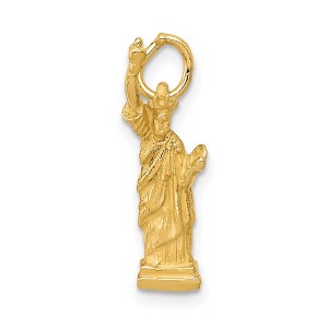 Black Bow Jewelry 14k Yellow Gold Statue of Liberty 3D Charm - 1 of 4