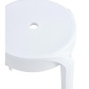 DOMETOUR 6 Pack Stackable Colorful Round Plastic Stools for Home, Office, School, Indoor/Outdoor Flexible Seating, White Decorative Chairs - 4 of 4