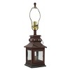 Park Designs Red Iron Lantern Lamp 20" - 4 of 4