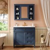 Tramull Modern Bathroom Vanity Set with Sink Top, Mirror Storage Cabinet, 2 Drawers & Tip-Out Tray, Soft-Close Door - 3 of 4
