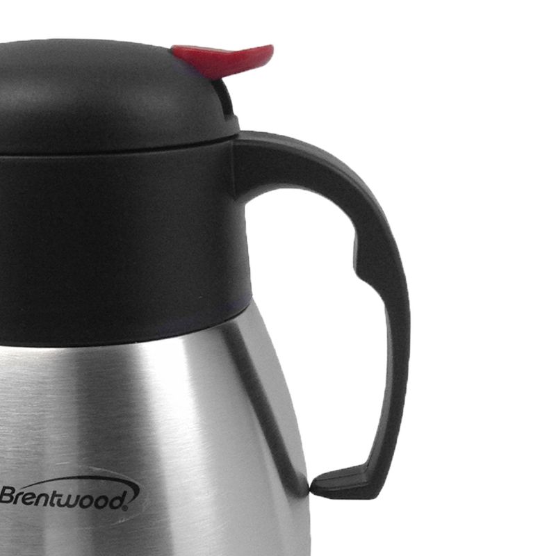 Brentwood 1.2L Vacuum Stainless Steel Coffee Pot, 4 of 6