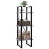 vidaXL 3-Tier Book Cabinet Concrete Gray 15.7"x11.8"x41.3" Chipboard - 4 of 4