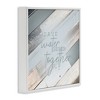 Stupell Industries Planked Shower Together Phrase, 17" x 17" - 3 of 4