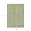 Green Blue And Ivory Floral Washable Indoor Outdoor Area Rug - 3 of 4