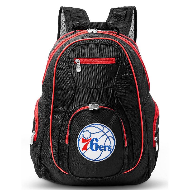 NBA Philadelphia 76ers Colored Trim 19&#34; Laptop Backpack, 1 of 5