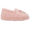 Kensie Girls’ Slippers - Cozy Kids House Slippers with Plush Fuzzy Upper and Smiley Face Patch - 2 of 4