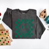 Simply Sage Market Women's Garment Dyed Graphic Sweatshirt Checkered Christmas Smiley - 3 of 4