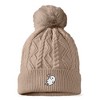 Dalix Heartly Ghost Knit Pom Beanie - image 3 of 4