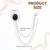 Unique Bargains Alloy Rhinestones Tassel Chain Hanging Fashion Durable Oral Brooch - 2 of 4