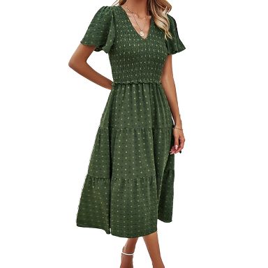 open lace back dress English Garden Party Dress S/M – OMNIA