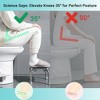 Yescom Porcelain Enamel RV Toilet Gravity Flush w/ Steel Step Stool - 2 of 4