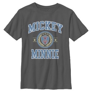 Boys Mickey & Friends Duo College Badge T Shirt - 1 of 4