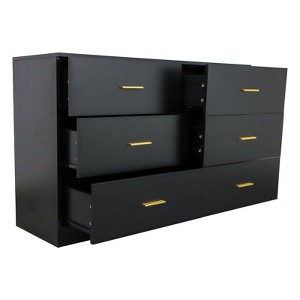 NicBex Dresser for Bedroom,Wide Chest of Drawers with Golden Handles,Storage Dressers for Bedroom - 1 of 4