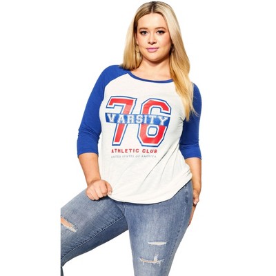 Avenue Women's Plus Size Societie Graphic Top