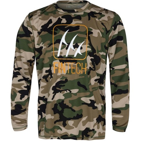 Fintech WDLND AOP Sun Defender UV Long Sleeve T-Shirt - L - Camouflage