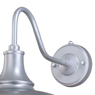 Dorado Hunter Green and White Steel Outdoor Barn Light