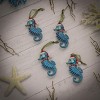 4pc Teal Seahorse Ornament Set - National Tree Company - 2 of 4