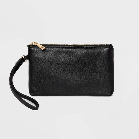 Wristlet Pouch Clutch - A New Day™ Black