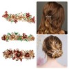 Unique Bargains Women's Rhinestones Hair Clips Accessories Hair Barrettes 3 Pcs - 2 of 4