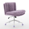 MOEPISY Wider seat Office Chair, Adjustable Desk Chair Swivel Office Chair, Violet - 4 of 4