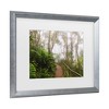 Trademark Fine Art - Beata Czyzowska Young Foggy Walk Matted Framed Art - 3 of 4