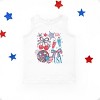 The Juniper Shop Patriotic Disco Collage Youth Tank Top - 2 of 4