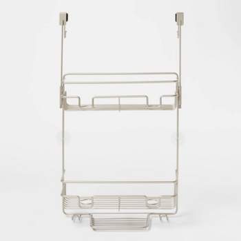 Wide Rustproof Shower Caddy with Lock Top Aluminum - Made By Design™