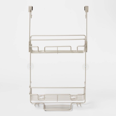 Wide Rustproof Shower Caddy With Lock Top Aluminum - Made By Design™ :  Target