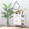 7ft/6ft Artificial Palm Tree - with Real Bark Design and 9 Adjustable , Artificial Palm Plant for Indoor Home Office Modern Decor - 2 of 4