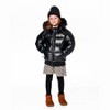 Deux par Deux Boy Black Quilted Bomber-Style Winter Coat - 4 of 4